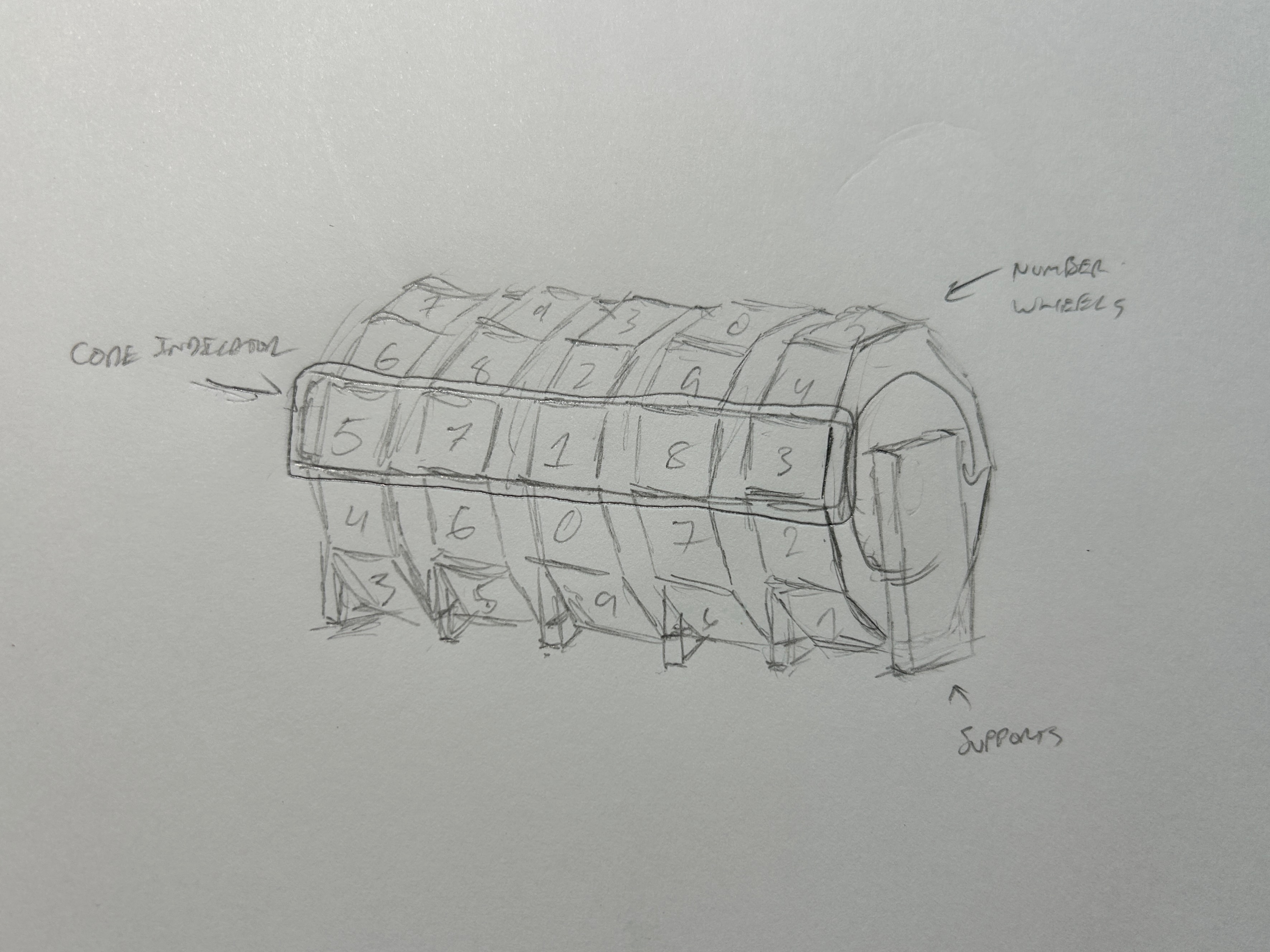 Rube Goldberg Combo Lock